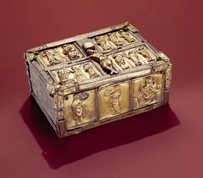 Domnach Airgid Buchschrein, Clones, County Monaghan, 8. Jahrhundert, umgebaut um 1350